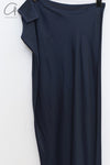BASERANGE 24 Autumn and Winter One-shoulder Dress Portugal BAS-DROSD-VI-WI24-LH Blue Black